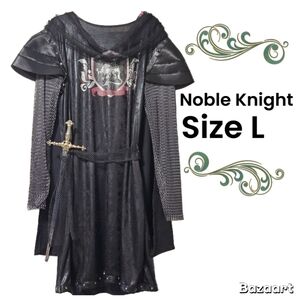 Halloween Noble Knight Costume with Sword Size L